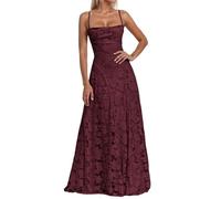 Abito da sera da donna, tinta unita, abito lungo in raso, maxi abiti senza maniche, scollo a cresta, chic ed elegante, con spacco laterale, abiti da cocktail, feste, matrimoni, cerimonie a buon