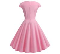 Abito da sera donna rosso vino retrò party anni 5060 swing gonna aline
