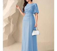 Abito da sera elegante di alta gamma, colletto con perle finte luccicanti, atmosfera elegante e di lusso per signora, abito da festa, abito da sera, adatto per gli ospiti di matrimonio L,M,S,XL,XSTess