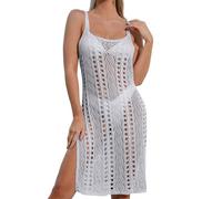 Abito da spiaggia, Pareo da spiaggia per donna, camicetta a contrasto abito da spiaggia all'uncinetto sfumato