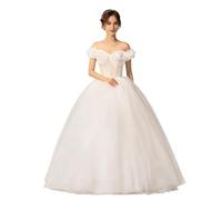 Abito Da Sposa Semplice, Stile Boho, Poliestere, Con Gonna Fluida, for Cerimonia Formale Di Ricevimento E Matrimonio All'aperto(S)