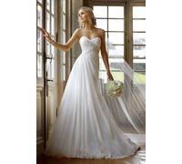 Abito da sposa - Wedding dress - Chiffon Bianco Avorio Colore a scelta - A00106