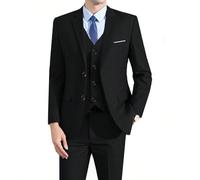 Abito da sposo vino rosso, completo da uomo da matrimonio autunnale, set da 3 pezzi, blazer, pantaloni e gilet di taglia grande, taglio slim, completo da cerimonia di lusso L,M,S,XL,XS,XXL,XXS,XXXLPol