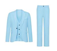 Abito da uomo sottile in 2 pezzi, stile casual, giacca formale, giacca, pantaloni, matrimonio, ballo scolastico, smoking, 2, L