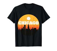 Abito di Chicago Windy City, Souvenir retrò sullo Skyline dell'Illinois Maglietta