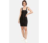 Abito di jeans donna con bretelle cocktail mini gonna slim fit estate.
