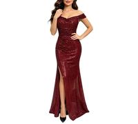 Abito Donna Cocktail Lungo Spacco Atelier Bellissimi Secondo Convenzionali macramè Padre Taglio Glamour Gonnellone Settembre Strass Dorato Coreano Lunghissimo 2017 Arcobaleno Si