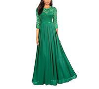 Abito Donna Elegante, Abito Lungo Sexy Tubino Bodycon Maxi Vestito Elasticizzato Abito da Cocktail per Cerimonie Sera Festa Discoteca Party Club Casual Abiti Cerimonia Donna Vestito da Sposa Donna