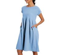 Abito Donna Estivo Boho Vestito da Spiaggia Swing Taglie Forti Abiti Boho Curvy Leggera Elasticizzata Vestiti a Maniche Corte Estivi Bohémien Classico Abito Causal Mare Comodo Lunga