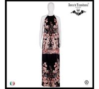 abito donna estivo griff alta moda couture caftano curvy lungo barocco broccato