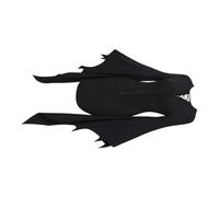 Abito donna nero con maniche ad ala di pipistrello per Halloween notte