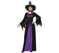 Abito Donna Strega Travestimento Vestito Da Vampira Cattiva Manica Lunga Con Cappello Costume Da Strega Diavolo Spaventoso Maxi Abiti Cosplay Di Halloween Vestiti Per Feste E Party a Tema Streghe