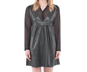 Abito donna Tonya Le Temps Des Cerises con camicia nero ecopelle M