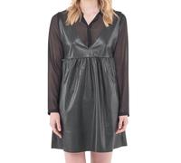 Abito donna Tonya Le Temps Des Cerises con camicia nero ecopelle S