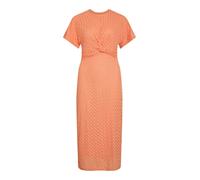 Abito elegante da donna con maniche corte e dettaglio annodato.