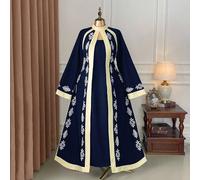 Abito elegante da donna taglie forti con stampa, collo alla coreana, maniche a sbuffo, vestibilità aderente (Vibes di "Woe Is Me") (Estetica del Mercoledì) 0XL,1XL,2XL,3XL,4XLStampa Casuale,Tradizione