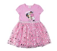 Abito Estivo Minnie Mouse per Bambine - Abito a Maniche Corte Disney Princess, Abbigliamento Casual Comodo e Leggero per Bambine, Ideale per l'uso Quotidiano, età 5 Anni