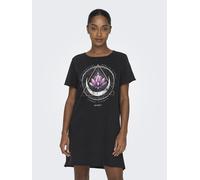 Abito estivo stampato in cotone lungo damigella d'onore con maniche corte in cot