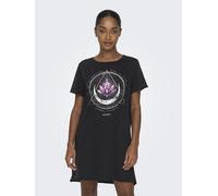 Abito estivo stampato in cotone lungo damigella d'onore con maniche corte in cot