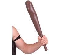 Abito Fantasia Da Uomo Preistorico In Plastica Da 55Cm Con Club Che Squeak