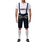 Abito gotico Lolita nero per cosplay stile birreria, design stampato, set completo adatto per tutte le stagioni e occasioni festive, costumi da donna e cosplay plus size, Blu, XL