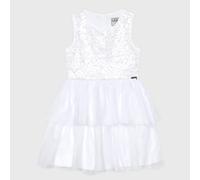 Abito Guess Corpetto Con Paillettes E Balze Bimba