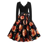 Abito Halloween Donna Abbigliamento Vintage Per Eventi E Giochi Di Ruolo | Abito Da Festa E Di Ruolo Adatto A Donne, Artisti, Spettacoli, Servizi Fotografici, Balli In Maschera E Concerti