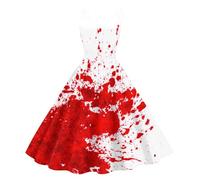 Abito Halloween Donna Vestito Strega Donna Affascinante Spettrale | Oscuro Misterioso Glamour Halloween Classico Originale Elegante Inquietante Retrò Spaventoso Lungo Demoniaco