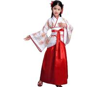 Abito Hanfu per Bambini Costume Tradizionale Cinese di Danza Hanfu Costume Antico per Spettacoli Teatrali Abito Elegante Principessa