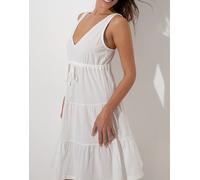 Abito in jersey di cotone, bianco seta Bianco 2/S