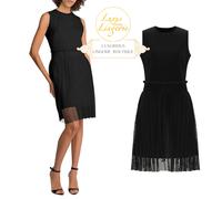 Abito In Rete Fading Di Wolford XS Nero Elegante Design In Rete Trasparente