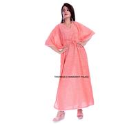 Abito Kaftan Maxi Lungo Hippy Boho, Taglia Unica Donna Caftan Top Abito Gown