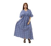 Abito Kaftan Maxi Lungo Hippy Boho, Taglia Unica Donna Caftan Top Abito Gown