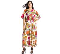Abito Kaftan Maxi Lungo Hippy Boho, Taglia Unica Donna Caftan Top Abito Gown