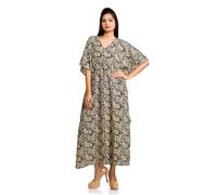 Abito Kaftan Maxi Lungo Hippy Boho, Taglia Unica Donna Caftan Top Abito Gown
