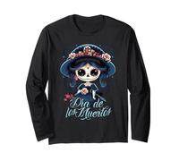 Abito La Catrina Costume Elegante per Il Giorno dei Morti La Maglia a Manica