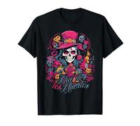 Abito La Catrina Costume Elegante per Il Giorno dei Morti La Maglietta