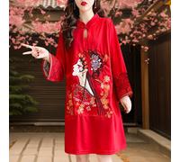 Abito Lady Qipao da donna morbido cheongsam migliorato per il matrimonio da