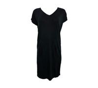 Abito Leggero In Cupro Nero Suede ECRU Donna #6027 S NWT