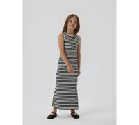 Abito lungo a costine a righe Nero 10 anni - 138 cm A righe