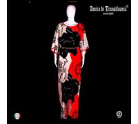 abito lungo donna moda elegante cafano fantasia fiori taglia larga comodo kimono