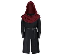 Abito lungo medievale con maniche larghe per feste letterarie, elegante abito in stile storico per cosplay, Halloween, elegante con taglio classico per donne vittoriane