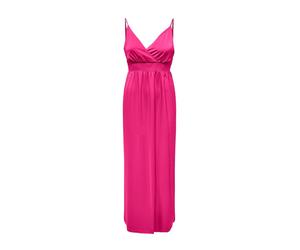 Abito lungo Only da donna senza maniche, 100% poliestere, colore Fucsia Model...