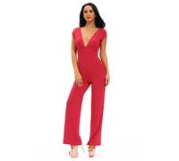 Abito lungo tuta aperto Fasce aderente Scollo Cerimonia Ballo Party Jumpsuit S