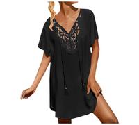 Abito Mare Donna Copricostume Lungo Kimono Donna Pareo Donna Mare Lungo Pizzo Copricostume Donna Mare Hawaiano Gonna Trasparente Mare da Mare Donna Salopette Gonna Donna Vestiti Mare Donna Estivi