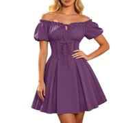 Abito Medievale Da Donna, Abito A Corsetto Con Spalle Scoperte Per Eventi A Tema Costume Rinascimentale Donna Con Gonna Vaporosa E Bustino Scolpito Per Feste In Maschera E Rappresentazioni Storiche