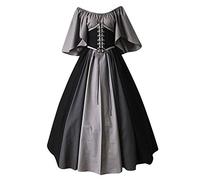 Abito Medievale Da Donna Rinascimentale Elegante Costumi Di Halloween Gotico Da Palazzo Vittoriano Vestito Da Steampunk Maniche Corte Cosplay Abito Da Sera Lungo Curvy Taglie Forti Abiti Da Ballo