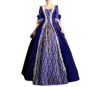Abito medievale da donna, stile rococò medievale, rinascimentale, anni '800, gotico, vintage, da regina di corte, vittoriano, abito da principessa vittoriana, maniche svasate, abito da duchessa,