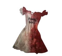 Abito Medievale da Donna Vittoriano per Il Rinascimento Maniche Tromba Stile con Cappuccio Costume Vestito Gotico Vampiro Feste Principessa Dresses