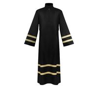 Abito medievale da uomo Prister Hof Uniform Sacerdote Celebrant Tunica Chasuble Chiesa cattolica Padre Massa Tunica Messa Vestita Vestita Collo Alto Capo Costume Halloween